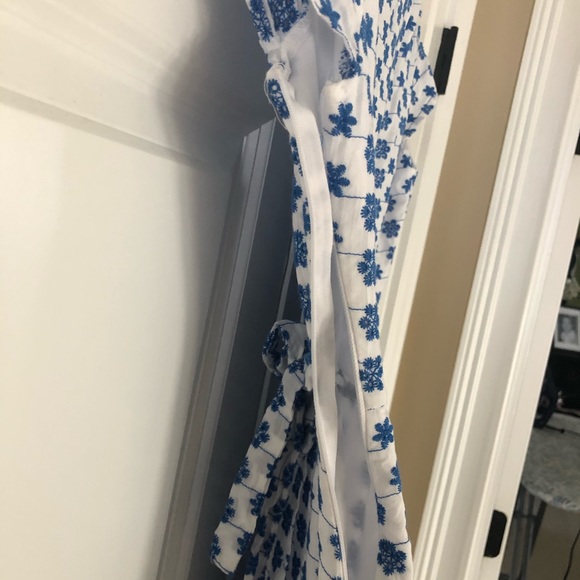 Blue Flower Wrap Dress (Brandy, Princess Polly) - Picture 7 of 10